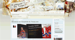 Desktop Screenshot of lempreintedutemps.com